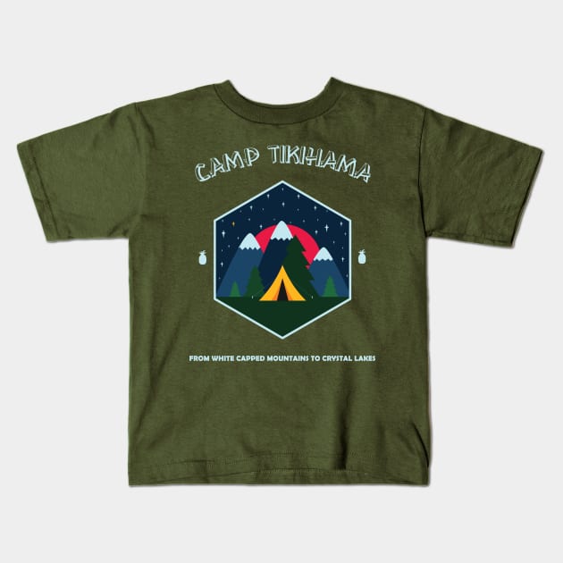 Psych - Camp Tikihama Kids T-Shirt by kayability